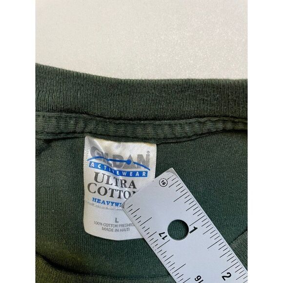 VINTAGE A Advanced Locksmiths Miami Graphic Pocket T-shirt Men Large Green - Picture 7 of 8